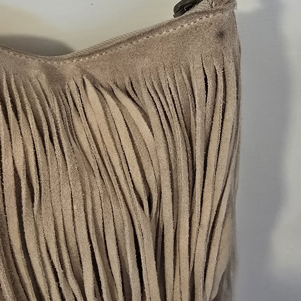 Fringe Tan Crossbody Bag - Picture 7 of 8